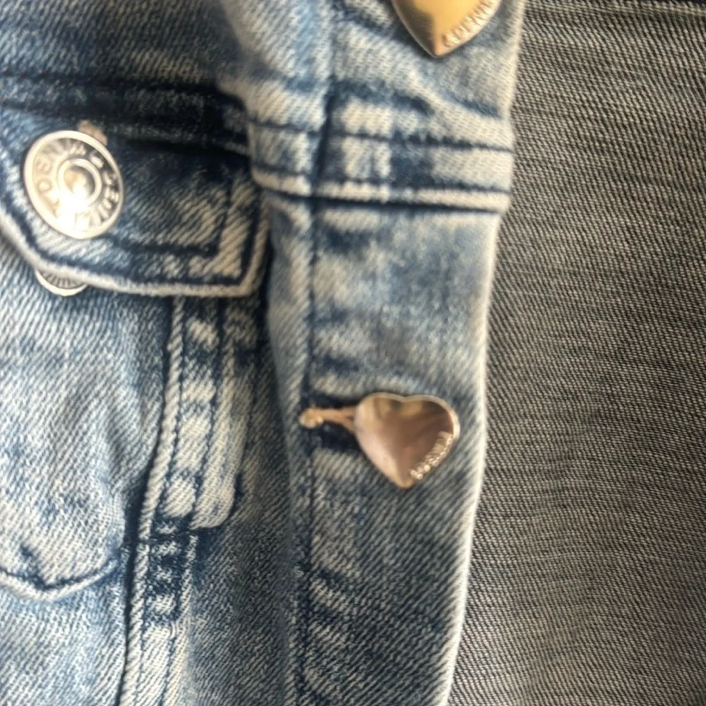 H&M Blue Cropped Jean Jacket